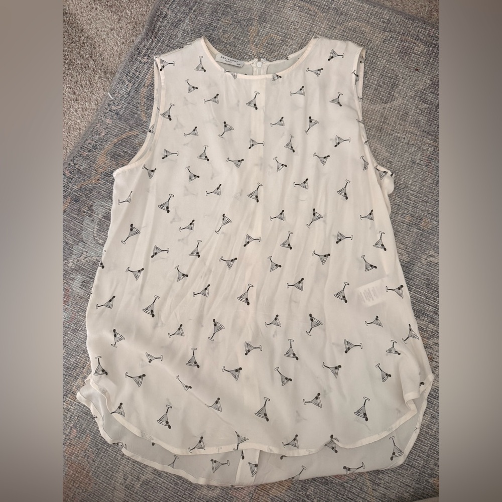 Equipment 100% Silk Martini Sleeveless Top